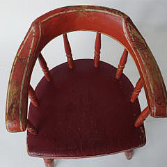 New England Child’s Firehouse Windsor Chair, 19th Century