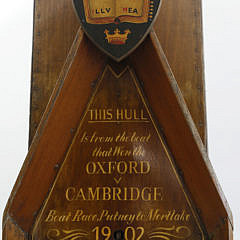 Section of the Hull Which Won the Oxford vs Cambridge Boat Race, circa 1902