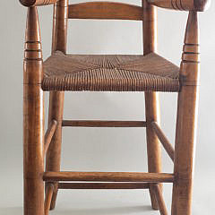 Antique American Ladder-back High Chair