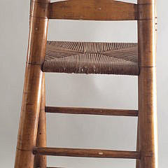 Antique American Ladder-back High Chair