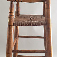 Antique American Ladder-back High Chair