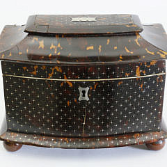 423-3771 Tortoiseshell Silver Pique Tea Caddy A_MG_1429