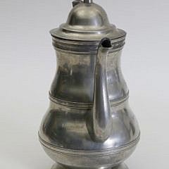 American Pewter Coffee Pot by Boardman & Co., mid 19th Century