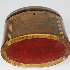 Oval Inlaid Tea Caddy, early 19th Century