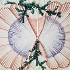 Vietri Inc. Italian Porcelain Shell Decorated Serving Platter