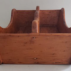 Primitive Pine Cutlery Tray and Cutting Board