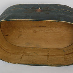 Scandinavian Decorated Oval Band Box, circa 1843