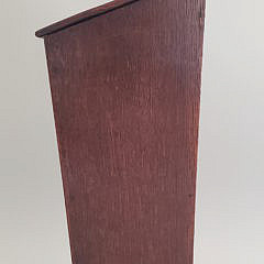 19th Century English Oak Shell Inlaid Pipe Box