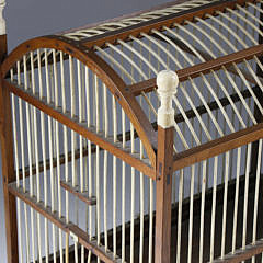  Joseph Clapp Nantucket Whalebone, and Antique Whale Ivory Birdcage, circa 1870