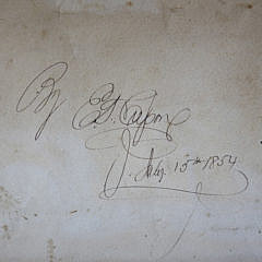 Watercolor on Paper “Portrait of the Steamship Sarah J. Mathers”, circa 1854