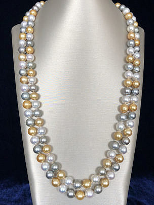 8-4960 South Sea Multi-color Necklace A IMG_6706