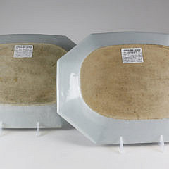 Pair of Chinese Export Large Meat Platters, circa 1760