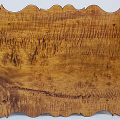 G. Holmes Hand Crafted Tiger Maple Porringer Top Table