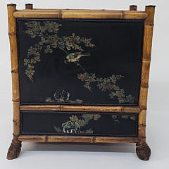 Antique Lacquer Bamboo Canterbury