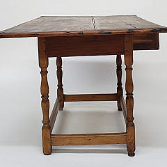 18th Century American Pine One Drawer Tavern Table