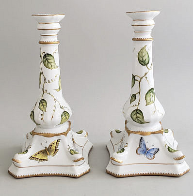 57-2674 Porcelain Candlesticks A