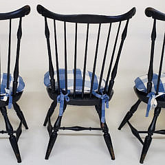 Set of Eight Reproduction Nantucket Fan Back Windsor Dining Chairs