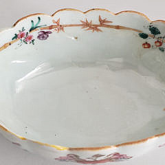 Chinese Export Tankard and Armorial Sauce Boat, 19th Century