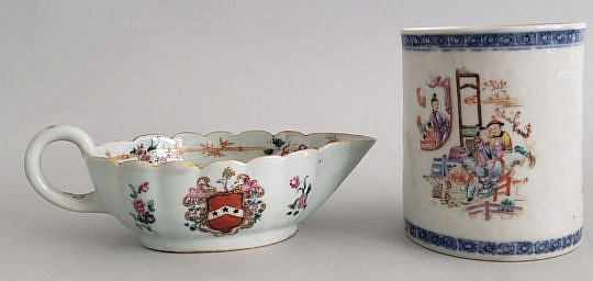 7-4905 Chinese Export Mug Sauc Boat A