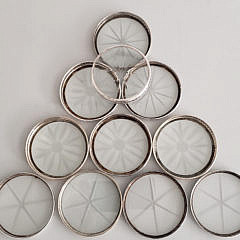 51-4820 Sterling Silver Coasters A