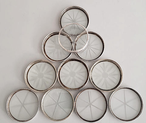 51-4820 Sterling Silver Coasters A