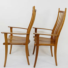 Pair of Stephen Swift High Back Armchairs