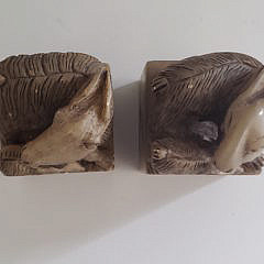 Pair of Antique Chinese Carved Alabaster Seals