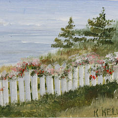 Kathleen Potter Kelliher Acrylic on Wood “Summer Afternoon”