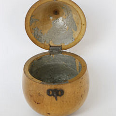 English Pear Form Tea Caddy, 18th Century