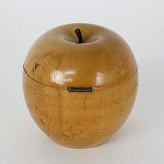 English Apple Form Tea Caddy, 18th Century