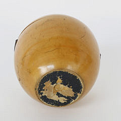 English Apple Form Tea Caddy, 18th Century