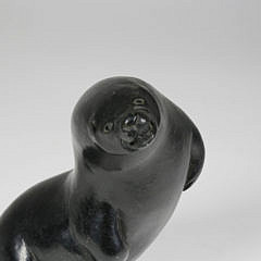 Inuit Hand Carved Soapstone Model of a Sea Lion