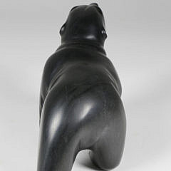 Inuit Hand Carved Soapstone Model of a Bear