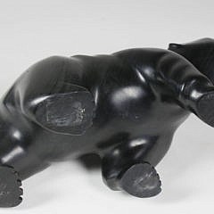 Inuit Hand Carved Soapstone Model of a Bear