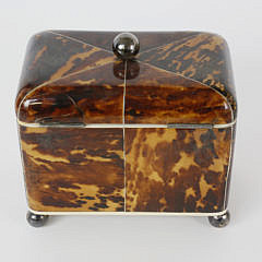 Regency Tortoiseshell Tea Caddy, 1st Quarter of the 19th Century