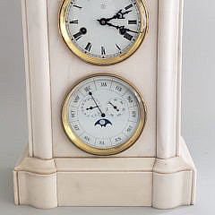 14-4971 French Double Dial Calender Clock A