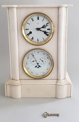 14-4971 French Double Dial Calender Clock A