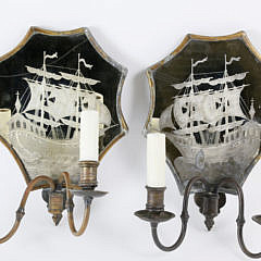 15-4940 Pair Etched Mirror Back Sconces A_MG_9809