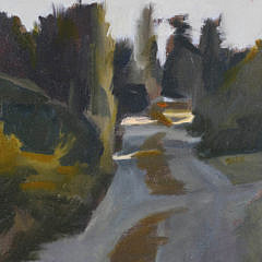 Sandra Flavin Oil on Canvas “Tautemo Road Sunset”