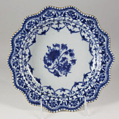 Set of Ten Chinese Export Porcelain Underglaze Blue Soup Plates, circa 1740