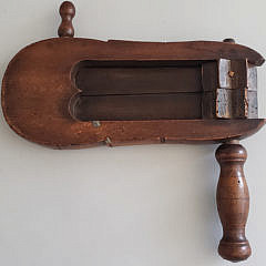 19th Century Wooden Ship’s Hand-Crank Alarm