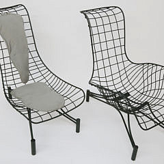 2-4964 Pair Vladimir Kagan Recliner Lounge Chairs A_MG_9910