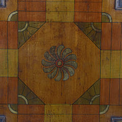 Antique Two Sided Painted Gameboard