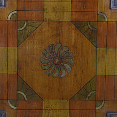 Antique Two Sided Painted Gameboard