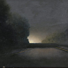 Oil on Wood Panel “Driving Back from Buffalo”