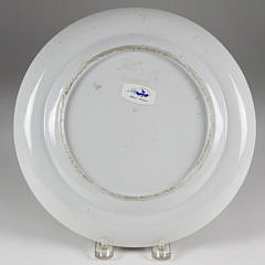 Chinese Export Mandarin Plate, late 18th/early 19th Century