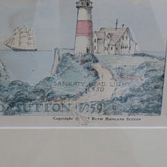 Ruth Haviland Sutton “350th Anniversary of Nantucket” Lithograph