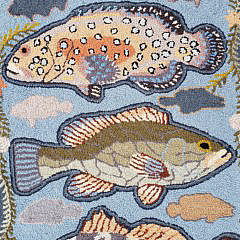 Claire Murray Fish Hooked Rug Runner