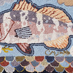 Claire Murray Fish Hooked Rug Runner