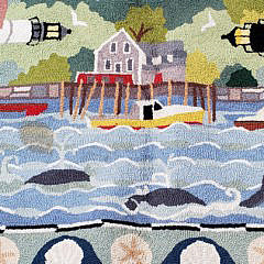 Claire Murray Nantucket Harbor Hooked Rug Carpet